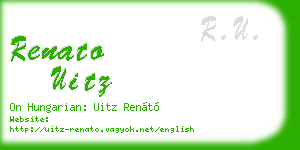 renato uitz business card